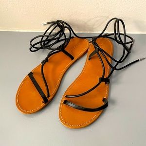 Mango Black Gladiator Sandal